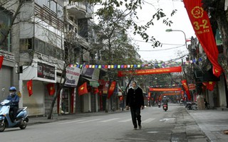 Hà Nội vắng lặng vào ngày mồng 1 Tết
