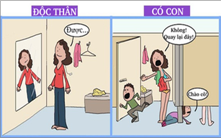 Thực tế dở khóc dở cười chỉ khi có con các bà mẹ mới được nếm trải