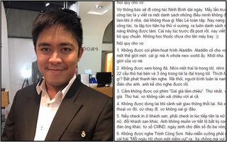 Phát sốt với bảng nội quy "chuối không tưởng" dành cho vợ của anh chồng hot blogger 