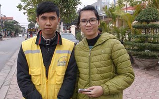 Lái xe ôm nhặt được Iphone 5 trả lại cho nữ khổ chủ