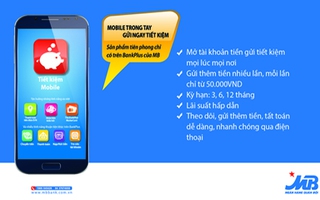 Xu hướng mới: Gửi tiết kiệm qua điện thoại di động