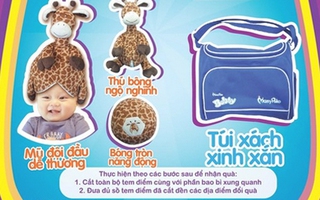 Quà thú vị tặng bé khi mẹ mua tã bỉm