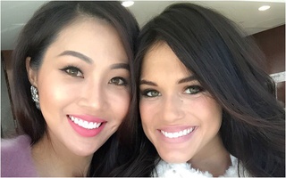 Diệu Ngọc tự tin giao lưu bằng tiếng Anh trên fanpage "Miss World"