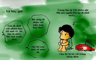 Hài hước sự khác nhau giữa Tết Trung thu xưa và nay