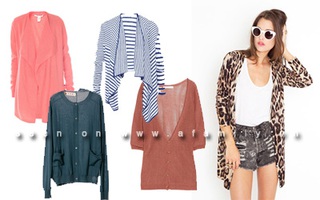 Chọn cardigan cho chiều hè nhiều gió
