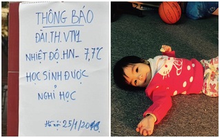 Cả nhà "rối như canh hẹ", bố mẹ cãi nhau "ỏm tỏi" vì con nghỉ học ngày rét 