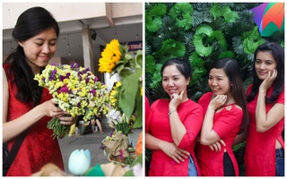 Ngắm chị em xúng xính tươi xinh trong phiên chợ áo dài độc đáo ở Sài Gòn 
