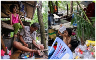 Cuộc sống lênh đênh trên sông của bé gái 9 tuổi - Sài Gòn có những góc khuất đượm buồn như thế!