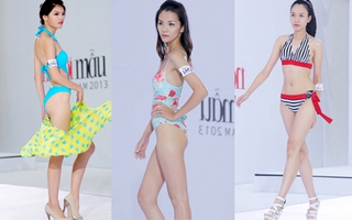 "Soi" hình thể của thí sinh VNTM 2013 trong trang phục đồ bơi