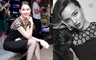 Váy 60 triệu của Ngọc Trinh "đụng hàng" Miranda Kerr