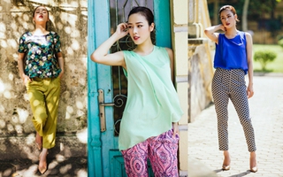 Những biến tấu quần vải rực rỡ, thanh lịch cho tuần làm việc mới