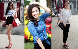 Ngắm street style những ngày nóng bức của phái đẹp Hà Thành