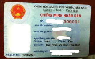 Cấp chứng minh nhân dân mẫu mới ra sao?