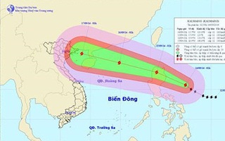 Bão Kalmaegi giật cấp 17, đi rất nhanh khi vào Biển Đông