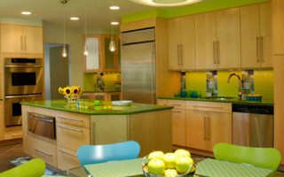 Décor nhà khéo léo với màu xanh lá