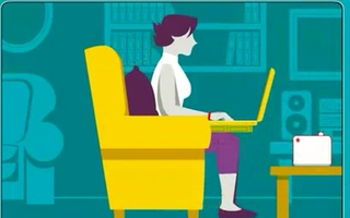 Tư thế ngồi "chuẩn" nhất khi làm việc với máy tính