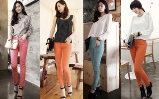 Đẹp mọi lúc mọi nơi với style quần màu sắc 