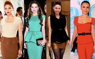 Diện peplum khoe eo thon, chân dài cùng sao Việt 