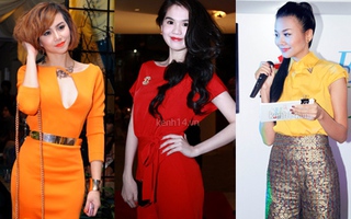 Mặc màu "chóe" chuẩn như sao Việt
