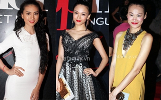 Màu đen - trắng "lên ngôi" tại thảm đỏ đêm chung kết VNTM 2012