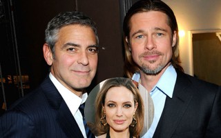 Tài tử George Clooney mời Brad Pitt đi tiệc Halloween để tạm quên chuyện ly hôn 