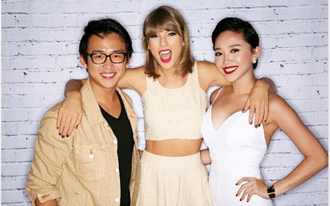 Tóc Tiên khoe ảnh được Taylor Swift quàng vai thân mật 