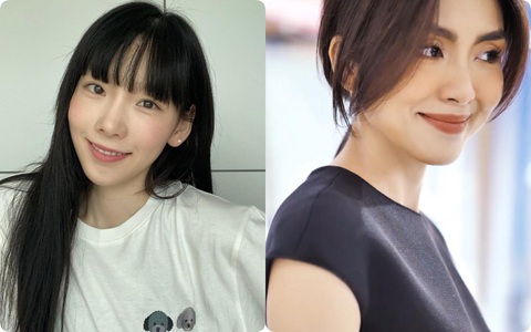 Taeyeon và Hà Tăng "khởi xướng" xu hướng tóc mái che mặt bánh bao, trán sân bay cực kỳ lợi hại