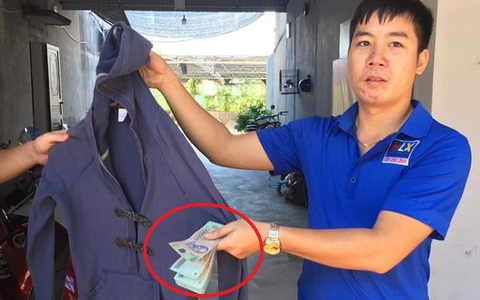 Chuyện hi hữu: Phát hiện 8 triệu đồng trong chiếc áo cũ bà con đem từ thiện, dân mạng liền xôn xao "quỹ đen" của anh chồng nào vậy?