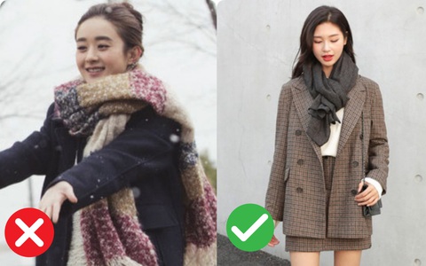 Nếu không muốn nhìn thấp "một mẩu", các nàng khiêm tốn chiều cao nên tránh xa những món phụ kiện mùa lạnh này