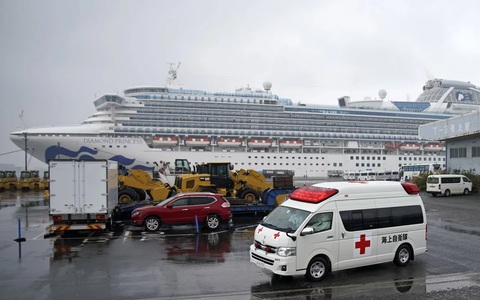 2 hành khách dương tính Covid-19 trên tàu du thuyền Diamond Princess ở Nhật Bản tử vong