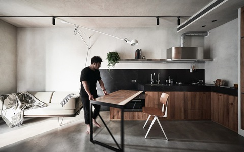 Căn hộ 46m² chật chội được bổ sung nội thất đa chức năng bỗng có "vô vàn" chỗ để lưu trữ