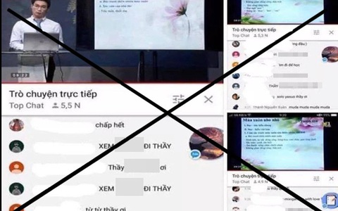 Mời Công an vào cuộc làm rõ từng trường hợp bình luận tục tĩu dưới bài giảng online