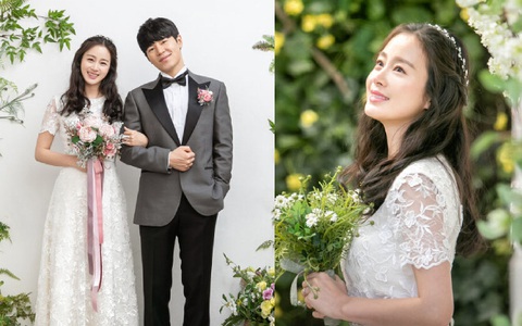 "Hi Bye, Mama" tung bộ ảnh cưới ngọt ngào của Kim Tae Hee bên trai trẻ, Bi Rain liệu có nổi cơn ghen?