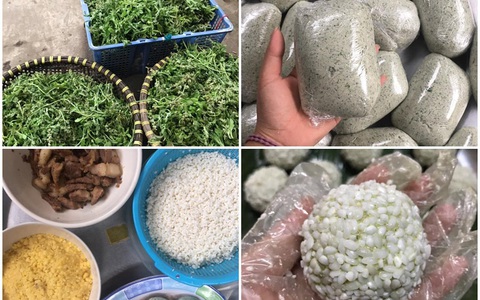 Bà nội trợ thất nghiệp ở nhà thu vài trăm ngàn/ngày nhờ bỏ công làm bánh khúc và bán bột bánh khúc tươi theo mùa