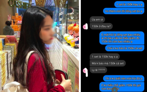 Lần đầu tiên trong lịch sử mua hàng online, cô gái bị chủ shop "dạy" lại ngữ pháp thế nào là câu khẳng định khi muốn mua hàng giảm giá 
