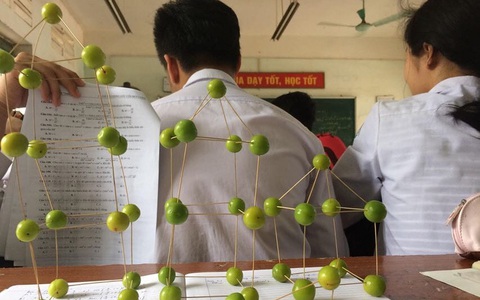 Bức ảnh cấu tạo "phân tử tạo ra vị chua" của học sinh gây bão mạng xã hội vì khiến ai nhìn thấy cũng phải thèm 