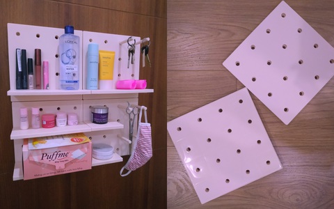 Review kệ treo tường Pegboard đang gây sốt: Lắp nhanh trong 1 nốt nhạc, biến căn phòng thành style Hàn Quốc cực xinh
