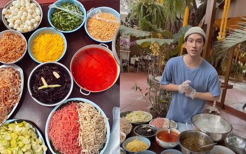 Lý Quí Khánh - nhà thiết kế nổi tiếng và còn là thiếu gia sở hữu loạt nhà hàng nổi tiếng Sài Gòn gây bất ngờ khi đăng FB bán bánh tráng trộn, phá lấu bò phiên bản “luxury”