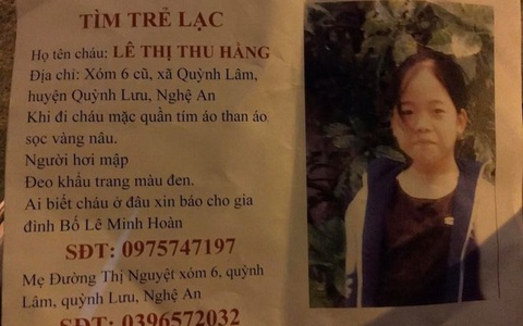 Sau cuộc gọi cho mẹ, nữ sinh 15 tuổi mất tích bí ẩn