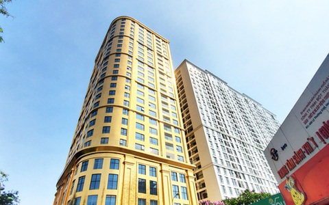 Tòa nhà dát vàng 24K "từ chân đến nóc" khủng nhất Hà Nội đang hoàn thiện
