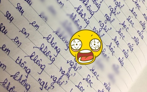 Nữ sinh "to gan lớn mật" nhất năm: Bị giáo viên bắt chép phạt vì tội nghỉ học nhưng lén lút chống đối siêu lầy như này