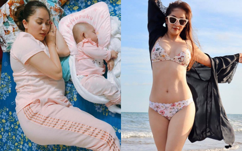 Từng bị nhầm mang thai lần 3 vì phát tướng sau sinh, Khánh Thi giảm cân ngoạn mục, nhìn cân nặng hiện tại mà bất ngờ