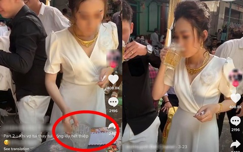 Hành động gây choáng của cô dâu nhận 400 ngàn lượt like, nguyên nhân từ trò thử thách gây tranh cãi nhưng chú rể mới là người "đáng trách"?