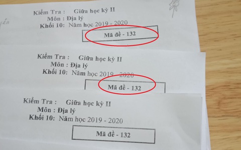 Thầy giáo bảo "cả lớp chung mã đề", học sinh hú hét mừng rỡ nhưng chợt nhận ra cú lừa khi soi chi tiết khó đỡ