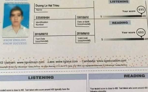 Lợi dụng sự nổi tiếng trên mạng để lừa học viên học TOEIC, IELTS