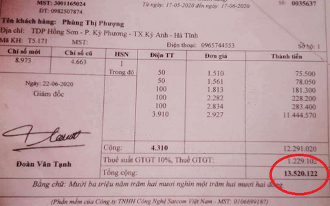 Người phụ nữ độc thân có hóa đơn tiền điện "vọt" từ 71 nghìn lên 13,5 triệu đồng bị cắt điện