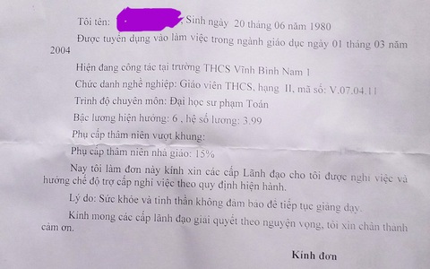 Thầy giáo ôm hôn nữ sinh lớp 7 xin nghỉ việc vì lý do "sức khỏe không tốt"