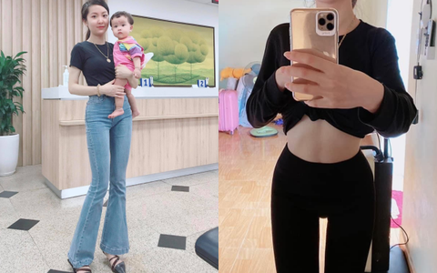 Sau sinh bị xổ bụng, thâm đen, mẹ 9x dùng cách này để lấy lại vòng eo 57cm sau 3 tháng, ai nhìn cũng xuýt xoa