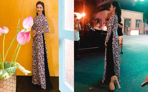 Hòa Minzy từ 1m55 mà trông như 1m70 khi diện áo dài, "phép màu" hóa ra là mẫu giày không dành cho người yếu tim
