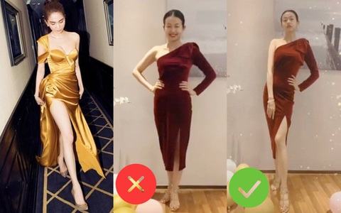 Đến Ngọc Trinh mà không áp dụng thủ thuật tạo dáng này thì điểm sexy cũng vơi đi phân nửa khi diện váy xẻ vạt